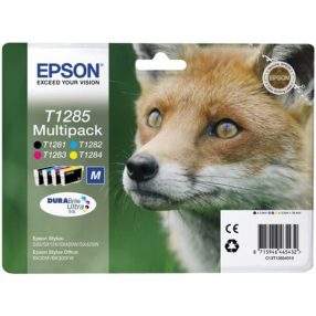 Tintapatron Epson T1285 multipack (Bk, C, M, Y)